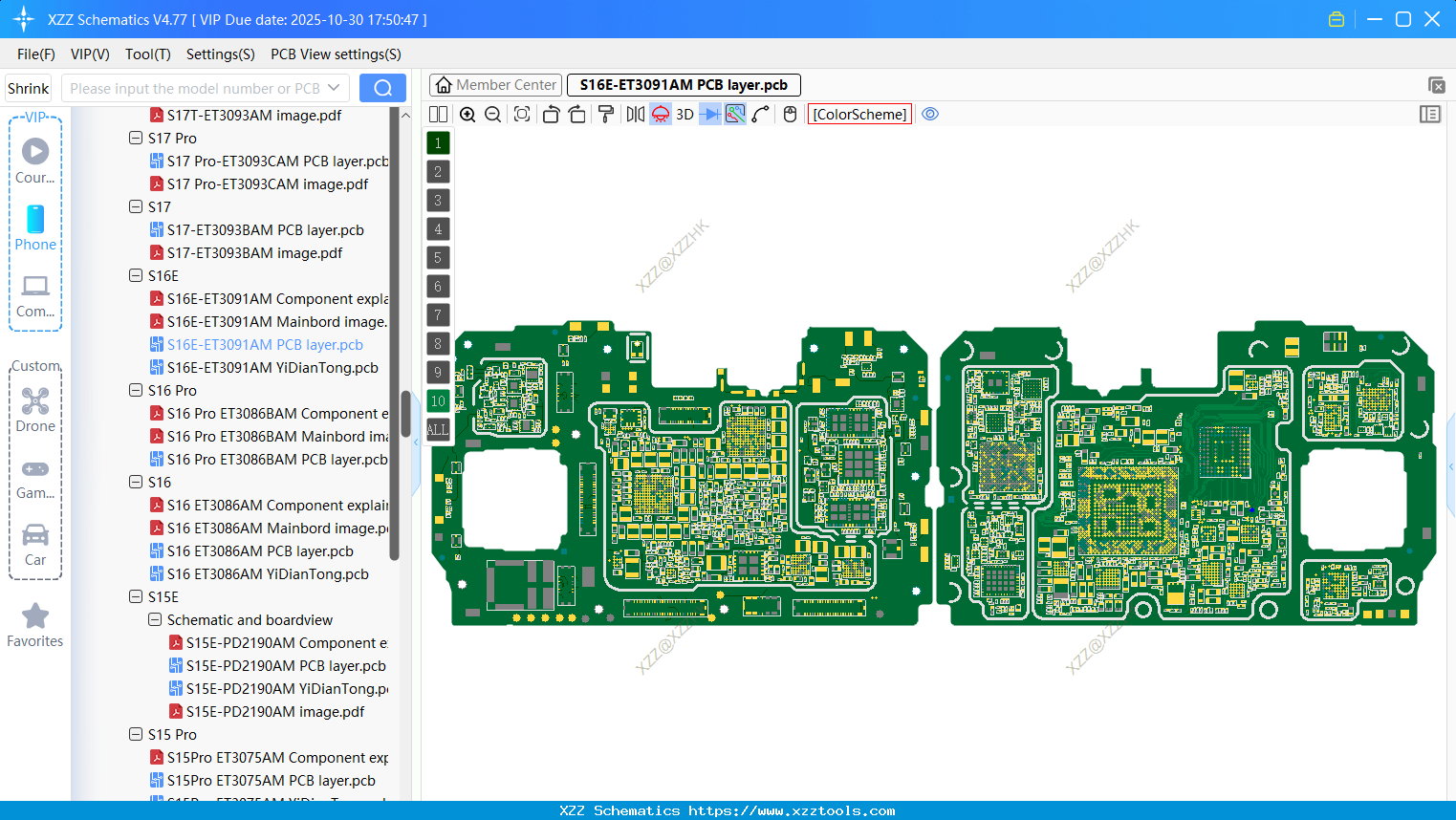 VIVO S16E-ET3091AM PCB Layer